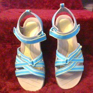 size 9 women's sandals, turquoise